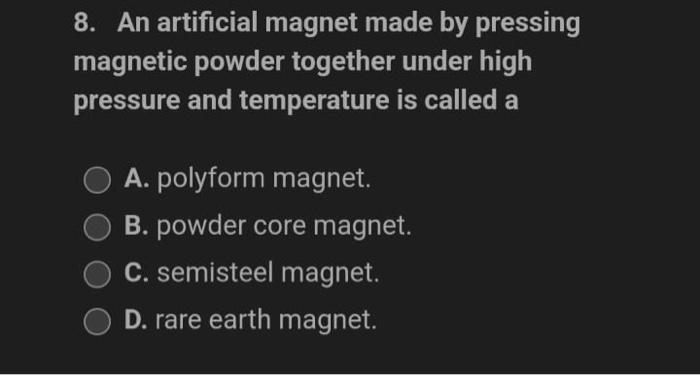 11 The Movable Metal Object Located Inside A Solenoid Is Called A An O A Slider B Frame C Armature O D Plunger 2