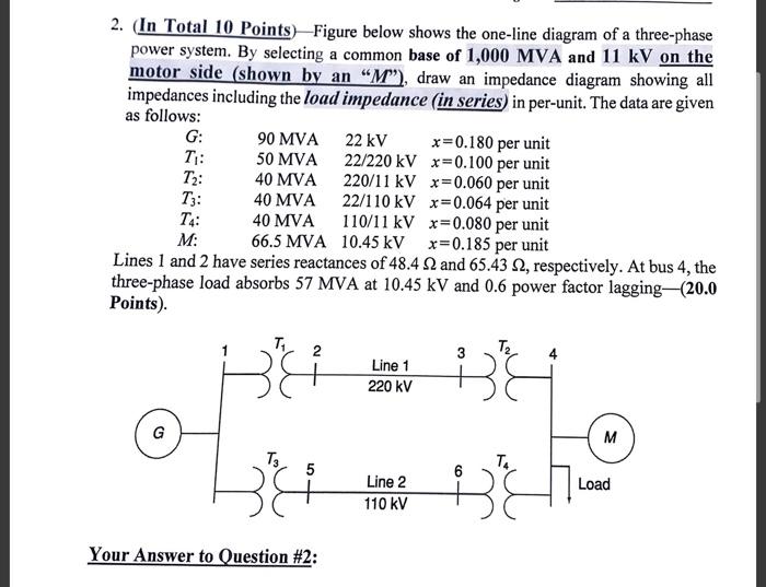 1 In Total 10 Points Three Zones Of A Single Phase Circuit A Below The Zones Are Connected By Transformers T1 And T2 2