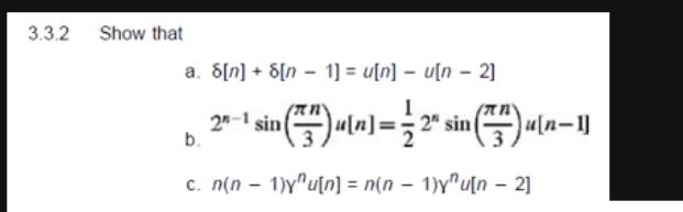 3 3 2 Show That A 8 N N 1 U N U N 2 B 5 N1 2 Sin T5 N 1 2 1 Sin C N N 1 Yu N N N 1 Yu N 2 1
