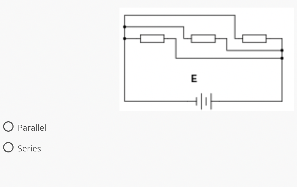 Is The Following Schematic A Parallel Or Series Circuit A D E 6