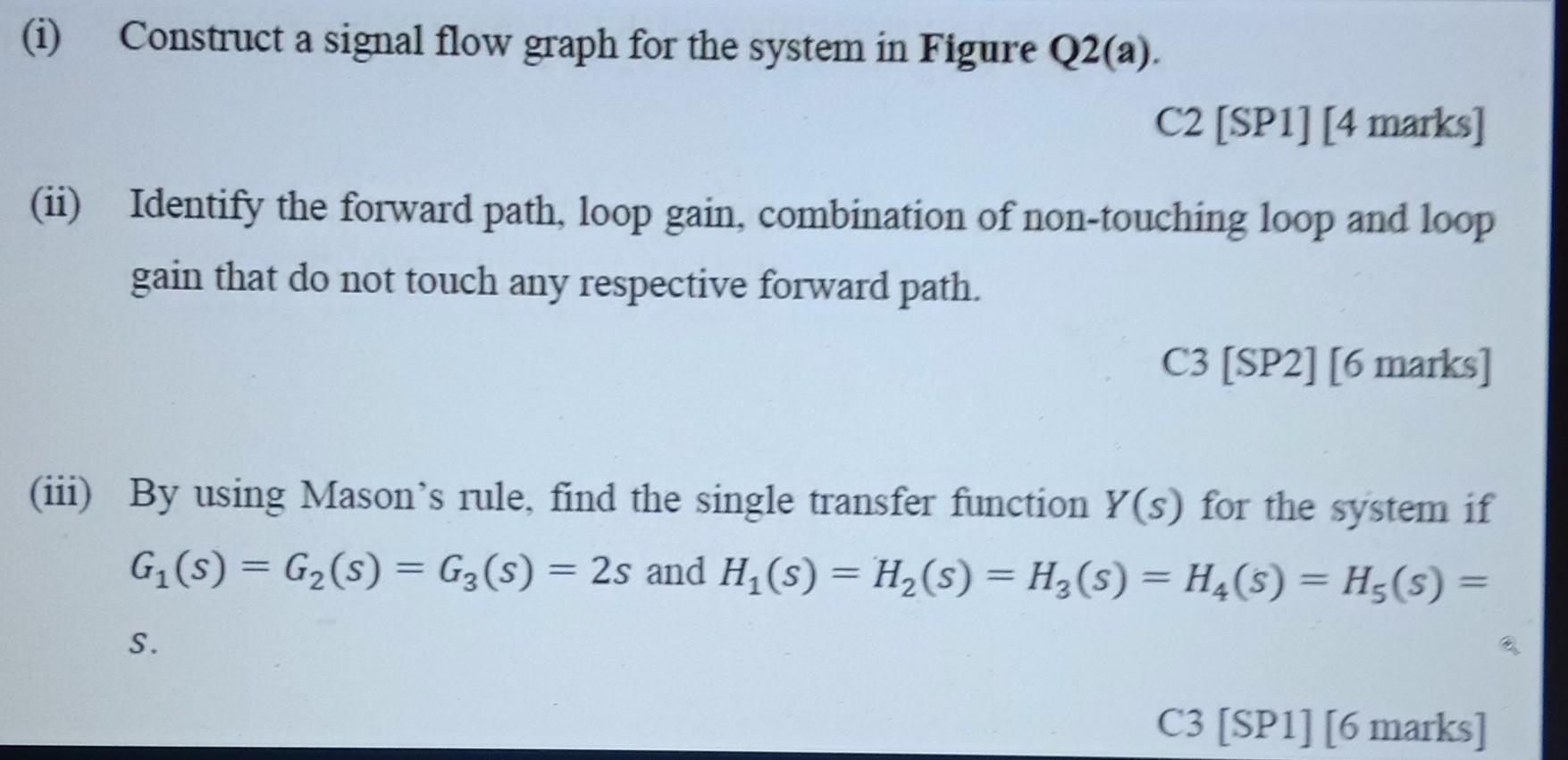 Control System Fundamental Please Answer 1