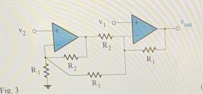 I Perform Ideal Analysis For The Op Amp Circuit Shown In Fig 1 A To Find M And N In The Equation Voumv Nv 5 Mark 2