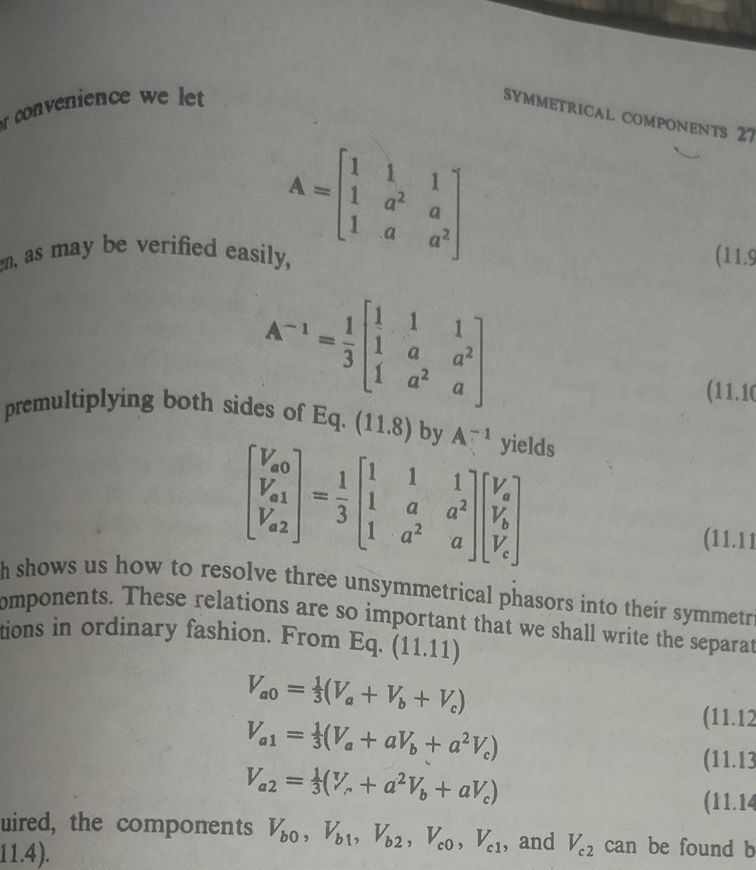 Ator A And A Component Of V Re Ons Vb A V Vc Avai Vb2 Avaz Vc2 A Vaz Vbo Vo Vco Vao Eating Eq 11 1 2
