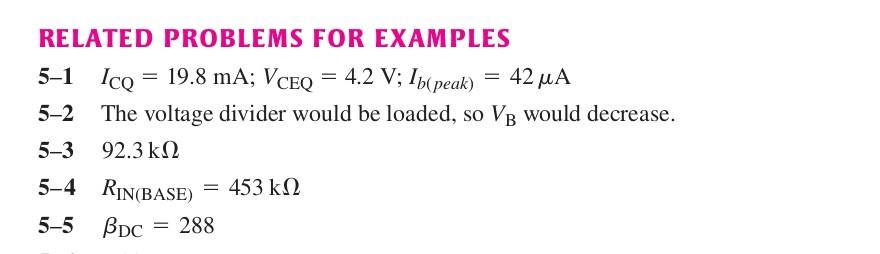 Example 5 5 Find Ic And Vce For A Pnp Transistor Circuit With These Values R 68 Kn R 47 Kn Rc 1 8 Kn Re 2 2