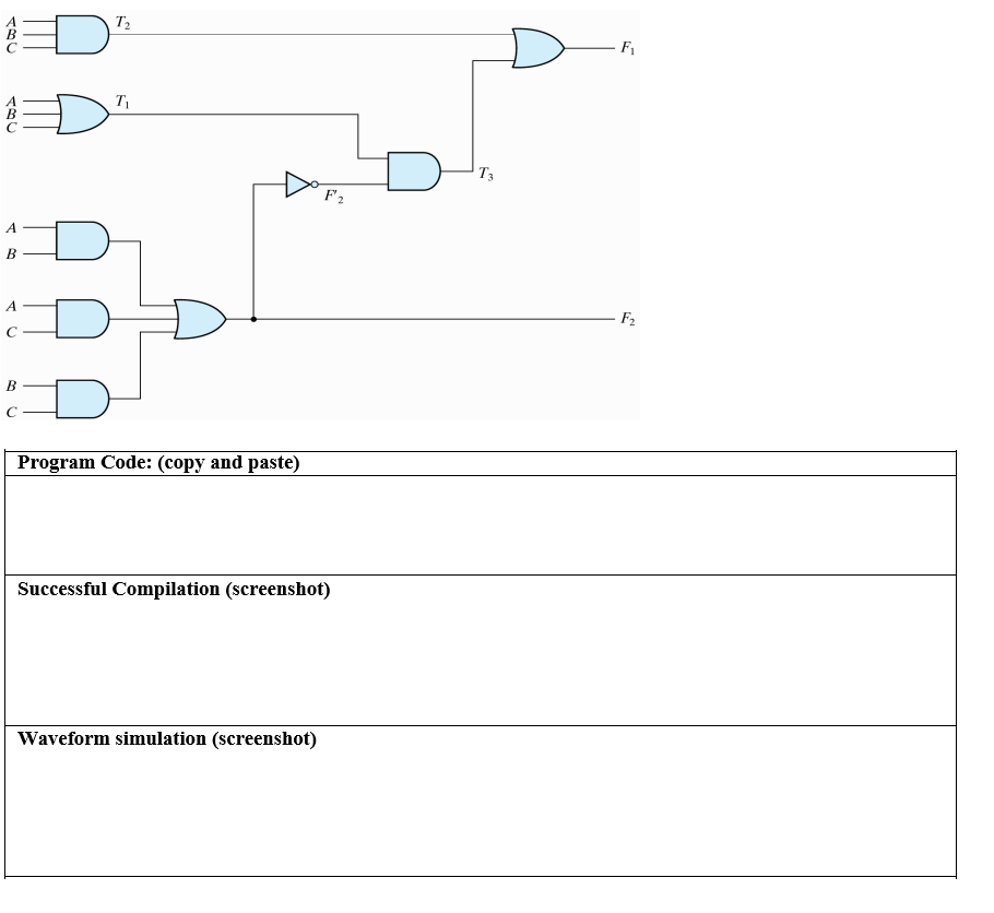 A B A B D D T T Program Code Copy And Paste F2 Successful Compilation Screenshot Waveform Simulation Screenshot 1
