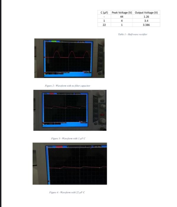 Equipment 4 Diodes Sy625 1 5 20 V Mms Ac Voltage Source 10 Ka Resistor 0 5w 1 Multimeter Experimental Procedure 6