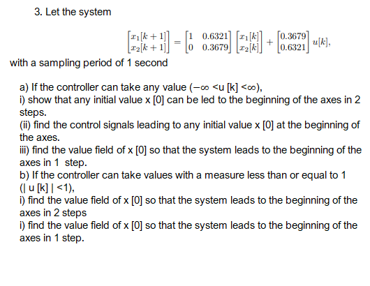 1 0 952 6 41 0 3879 K 3 Let The System 21 K 1 11 22 K 0 22 K 0 6321 2 With A Sampling Per 1