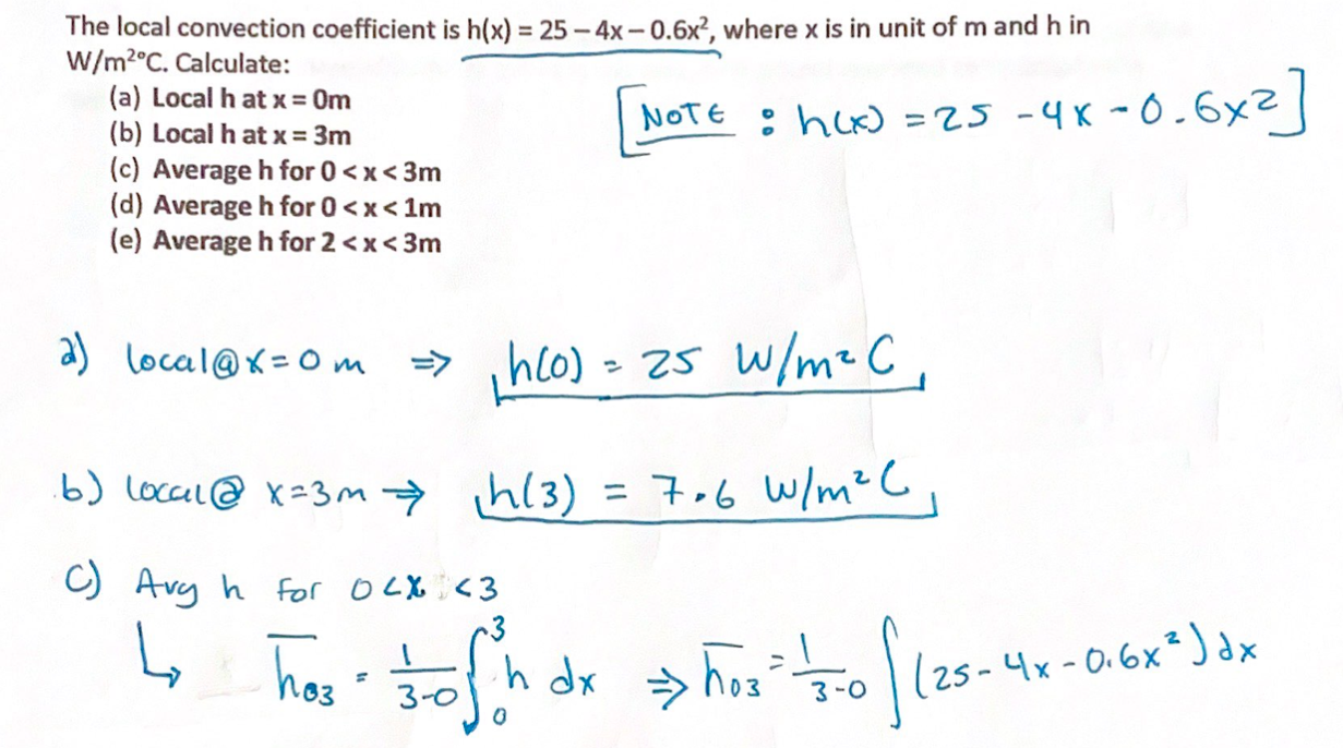 Complete Parts C D Heat Transfer Question Show All Work 1