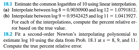 Please Solve 18 2 Based On 18 1 Answer Of 18 1 Is Already Posted On Chegg Please Use It To Solve 18 2 1