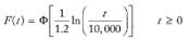 A Failure Distribution Is Characterized By The Following Cdf Where Time Is Measured In Hours Find A R 1000 Hr B The 1