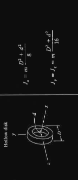 Hollow Disk D D D D 8 J M D D 16 Jy J M 3 38 Derive The Equation For The Rotational Inertia Of A Hol 1