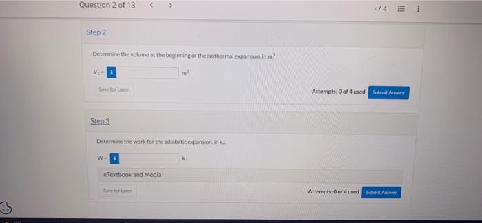 Ment 8 Due Monday June 27th Question 2 Of 13 View Policies Current Attempt In Progress Two Kilograms Of Air Within A 2