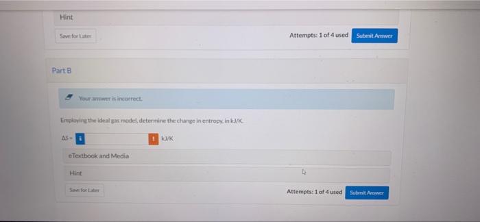 Question 9 Of 13 One Half Kmol Of Carbon Monoxide Co In A Piston Cylinder Assembly Undergoes A Process From P1 150 Kpa 2