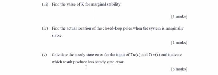 C Assuming The Simplified Cutting Force Control Model As Shown In Figure Q3 B Where R S Is Desired Force And X S I 2