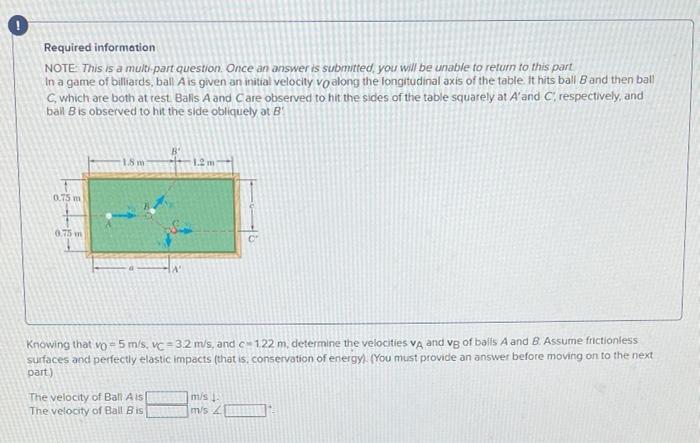 Required Information Note This Is A Multi Part Question Once An Answer Is Submitted You Will Be Unable To Return To T 1