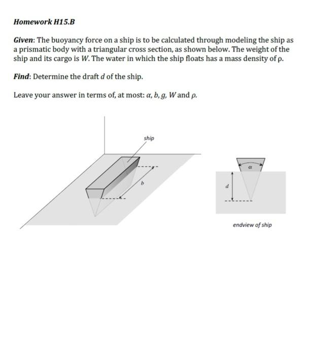 Homework H15 A Given A Flotation Device Is Made Up Of A Hollow Hemispherical Cap Two Cables Attached Are Attached To C 2