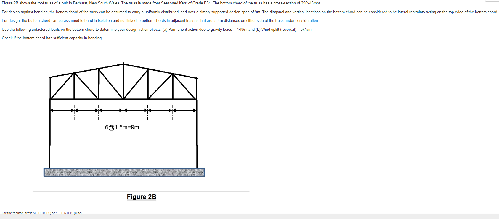 Figure 2b Shows The Roof Truss Of A Pub In Bathurst New South Wales The Truss Is Made From Seasoned Karri Of Grade F34 1
