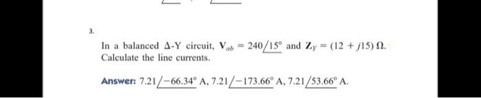 Part Ii Balanced And Unbalanced Three Phase Systems Directions With The Aid Of The Table For The Formulas In Three Phase 2