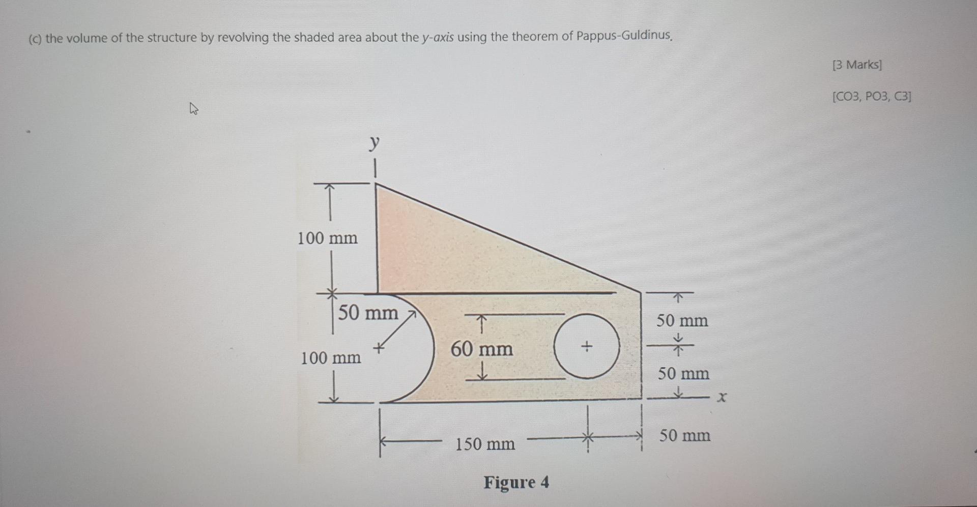 Figure 4 Shows A Cross Section Of A Composite Structure Determine A The Coordinate Of Centroid C For The Cross Secti 2