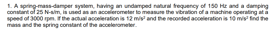 Subject Vibration Engineering Topic Chapter 5 Vibration Measurement 1