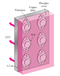 4 Six Identical Power Transistors With Aluminum Casing Are Attached On One Side Of A 1 2 Cm Thick 20 Cm X 30 Cm Copper 2