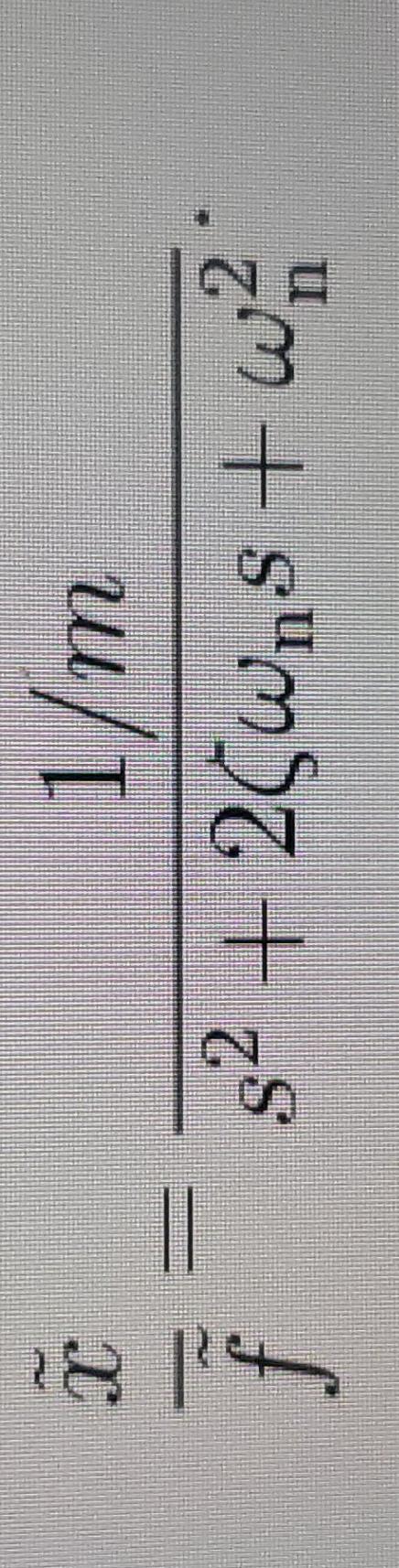 18 F 1 M S 25w S W 2 Problem L5 1 For The Transfer Function Given In Eq 3 And M 1 Kg Adjust The Values Of Cand 1
