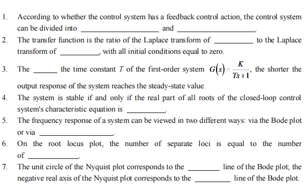 1 According To Whether The Control System Has A Feedback Control Action The Control System Can Be Divided Into And 2 1