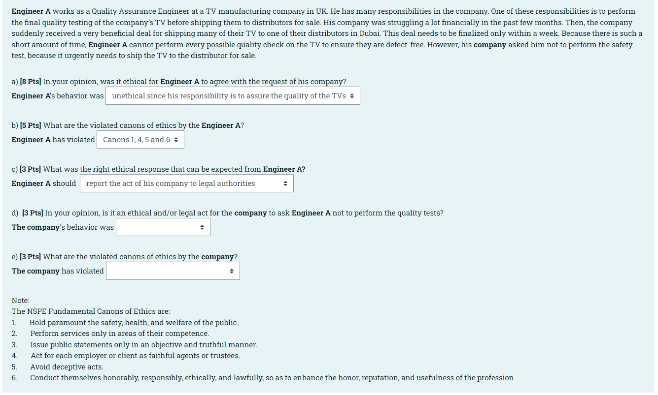 I Need The Solve From A To E Please 1