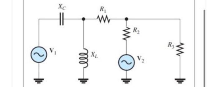 Q He Xc Llll Ih W M For The Circuit In The Below Figure Xl 4 5 Kohm Xc 5 Kohm R1 2 2 Kohm R2 8 2 Kohm R 1