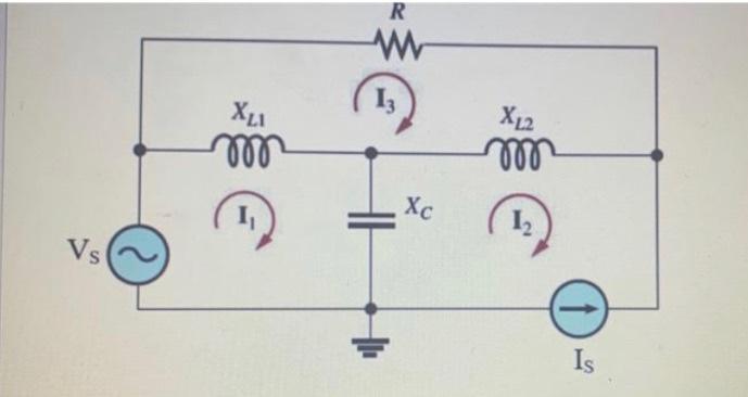 Q He Xc Llll Ih W M For The Circuit In The Below Figure Xl 4 5 Kohm Xc 5 Kohm R1 2 2 Kohm R2 8 2 Kohm R 4