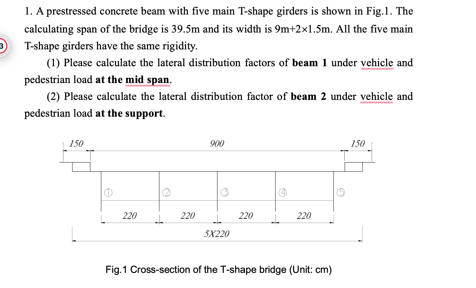 3-1-a-prestressed-concrete-beam-with-five-main-t-shape-girders-is