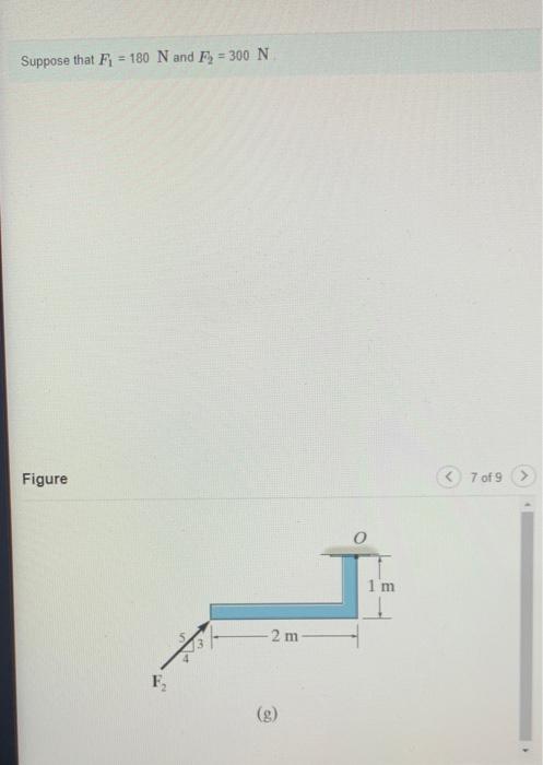 Suppose That F 180 N And F 300 N Figure 1m 3 M B 2 Of 9 Part B In The Case B Elace 2 Determine The Mom 11