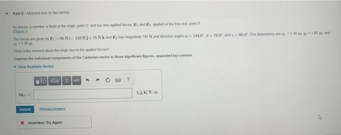 Learning Goal To Use The Vector Cross Product To Calculate The Moment Produced By A Force Or Forces About A Specified 6