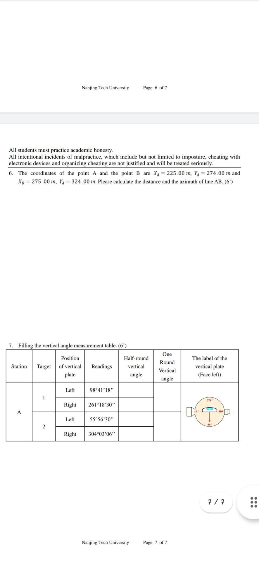 Part 1 Short Answer Questions 50 1 What Are The Basic Measurements In The Surveying 4 2 What Types Of Traverse 5