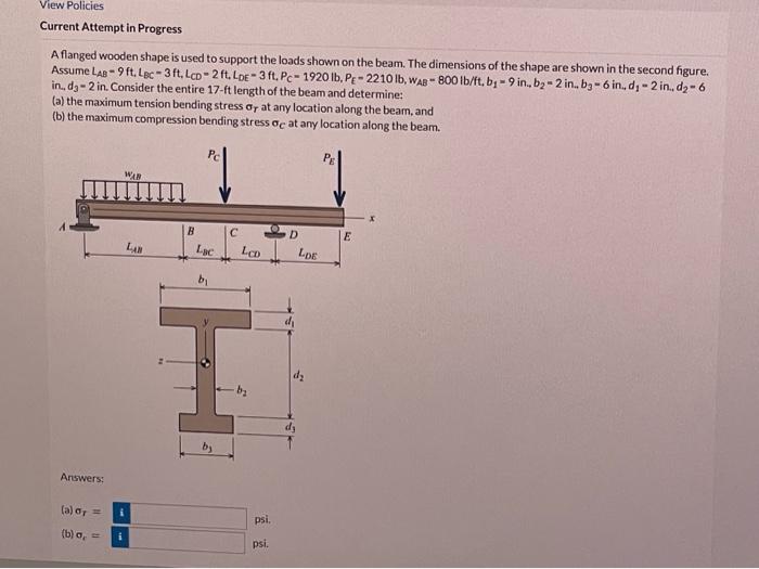 Question 2 Of 10 View Policies Current Attempt In Progress A Steel Pipe D 3 500 In D 3 068 In Supports A Concentrate 3