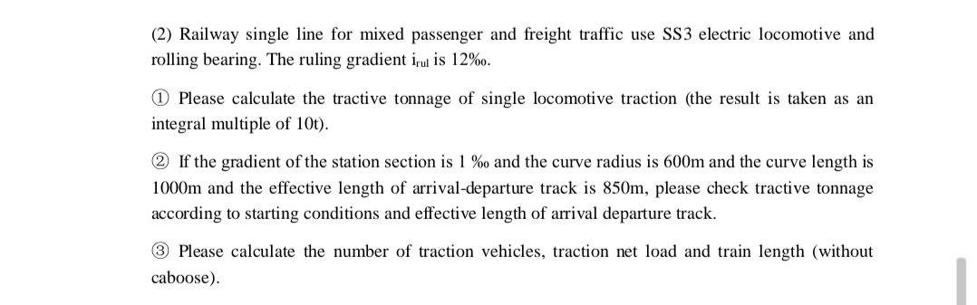 2 Railway Single Line For Mixed Passenger And Freight Traffic Use Ss3 Electric Locomotive And Rolling Bearing The Rul 1