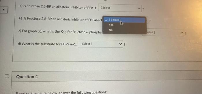 The Following 2 Graphs Below Illustrate Regulation Of Pfk 1 And Fbpase 1 By F2 6bp Fructose 2 6 Bisphosphate Pfk 1 A 3