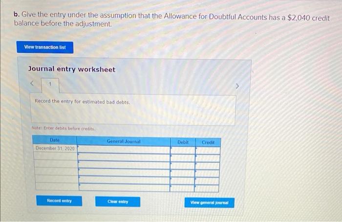 At The End Of Each Year Dutch Supply Co Uses The Simplified Balance Sheet Approach I E Percentage Of Accounts Recei 2