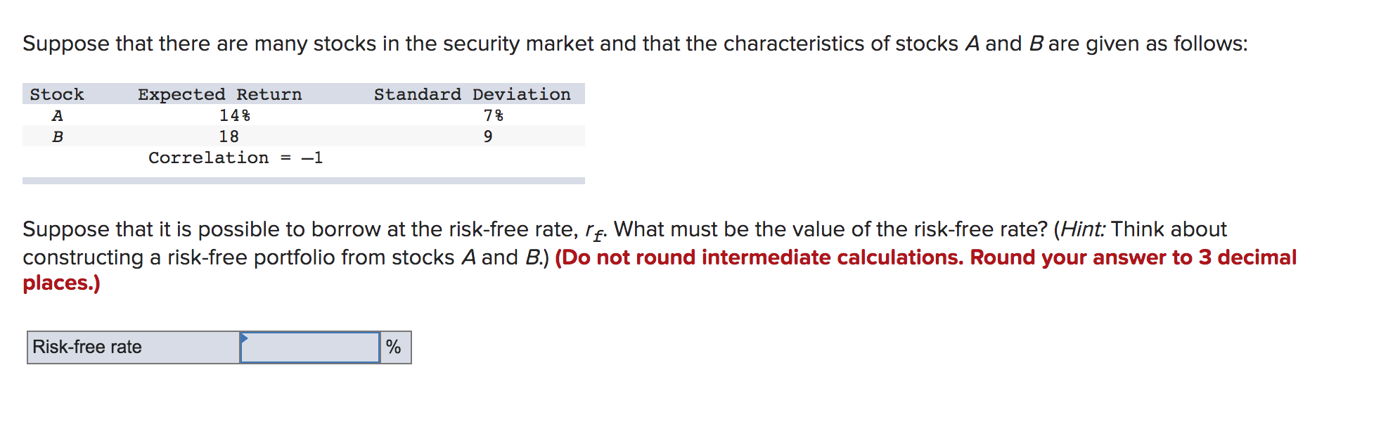 Suppose That There Are Many Stocks In The Security Market And That The Characteristics Of Stocks A And B Are Given As Fo 1
