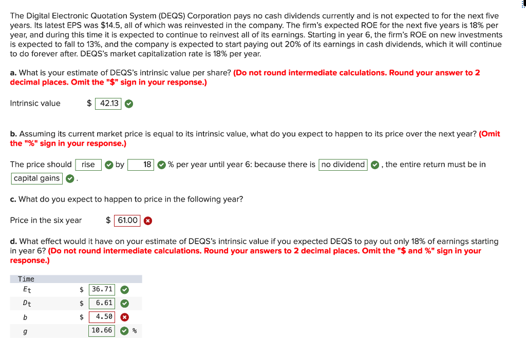 The Digital Electronic Quotation System Deqs Corporation Pays No Cash Dividends Currently And Is Not Expected To For T 1