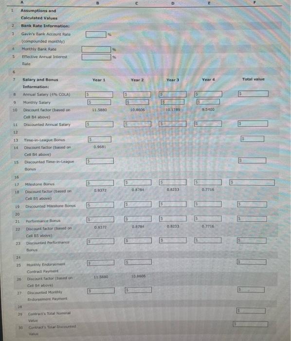 16 Application Of Time Value Of Money Skills Gavin Goldenarm Has Been Playing Baseball Since He Was Five Years Old And 5