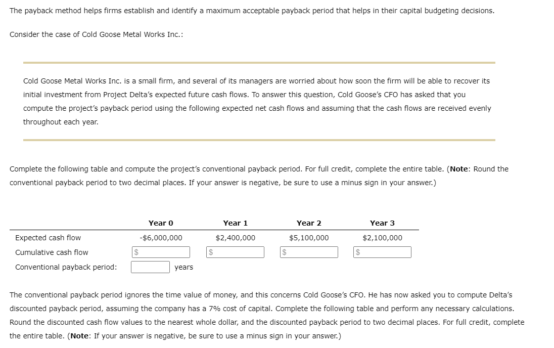The Payback Method Helps Firms Establish And Identify A Maximum Acceptable Payback Period That Helps In Their Capital Bu 1