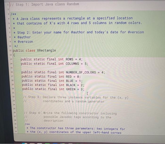 Please Using Java Language No Using Nested Loops For Method Draw Using Independent If Statements In Method Getrandomc 3