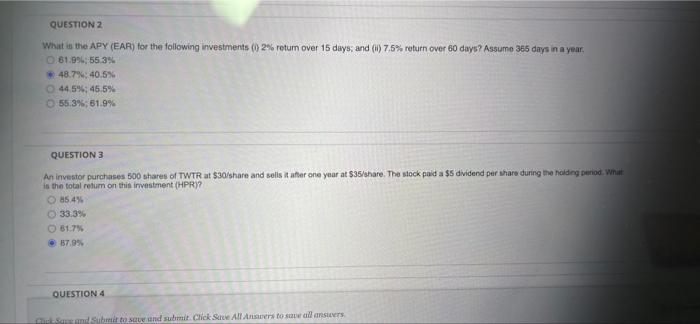 An Investor Purchases 500 Shares Of Twtr Al 30 And Sells It After One Year At 35 Share The Stock Paid A 5 Dividend Pe 3