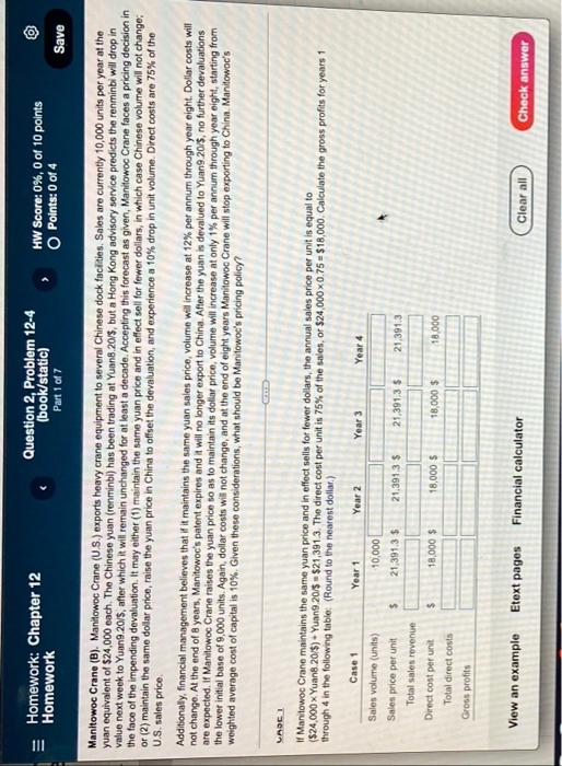 111 Homework Chapter 12 Homework Manitowoc Crane B Manitowoc Crane U S Exports Heavy Crane Equipment To Several C 1