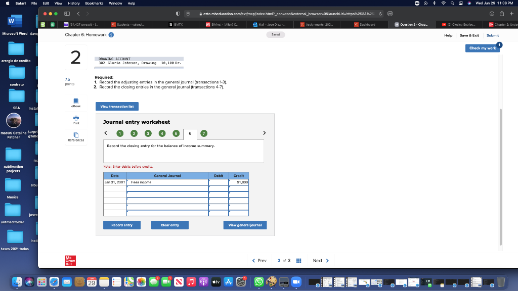 W Safari File Edit View History Bookmarks Window Help Microsoft Word Saw Arreglo De Credito Contrato Sba Macos Catalin 1
