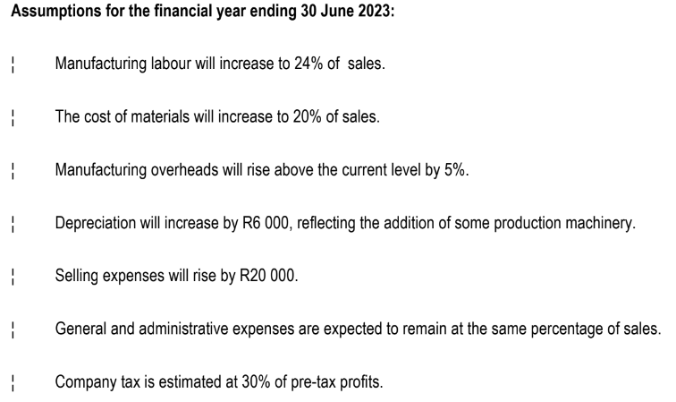 1 1 Prepare The Pro Forma Statement Of Comprehensive Income Of Casper Ltd For The Year Ended 30 June 2023 Information C 2