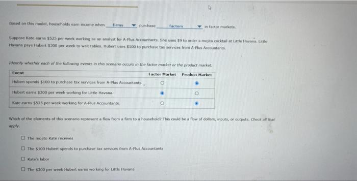 Attempts 1 The Circular Flow Model The Following Diagram Presents A Circular Flow Model Of A Simple Economy The Outer 2