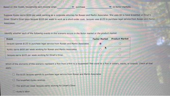 Identify Whether The Following Event Is A Scenario Occurs In The Factor Market Or In The Product Market 3