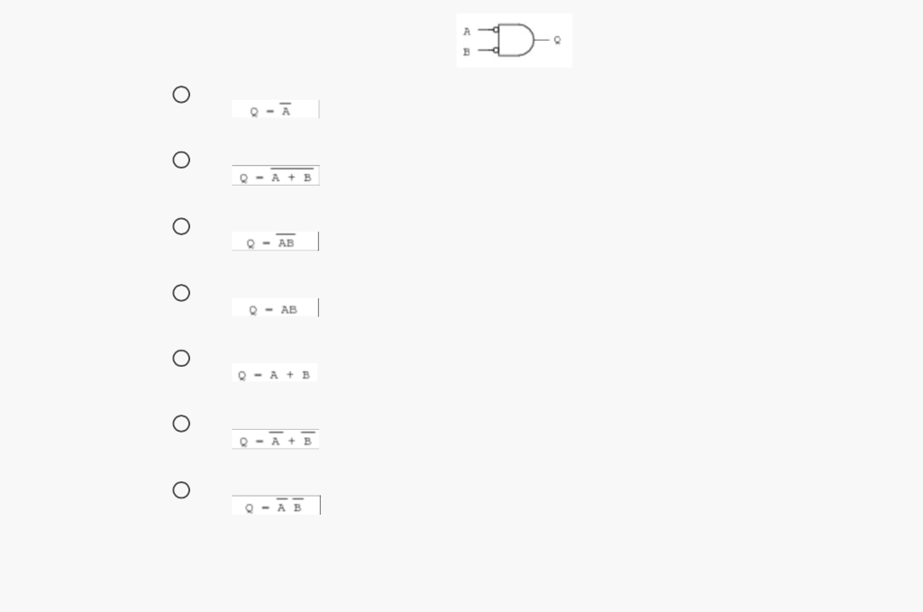 Match The Boolean Expression With The Correct Gate A B D E G H 4